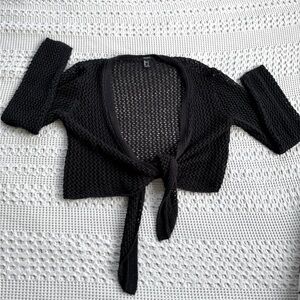 Knit cropped cardigan